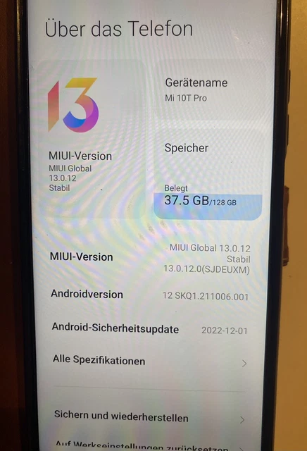 Xiaomi Mi 10T Pro - 128GB - Cosmic Black (Ohne Simlock) (Dual SIM)