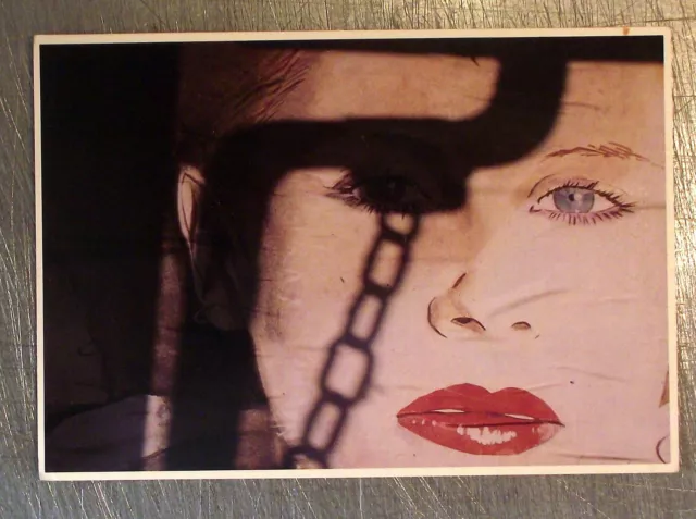 Carte postale Blues Dublin, photo Daniel Pons dessin portrait femme, postcard