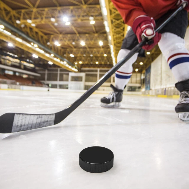 2 Ice Hockey Puck Remarkable Flatness Rubber Material For Accurate Shots J0N2