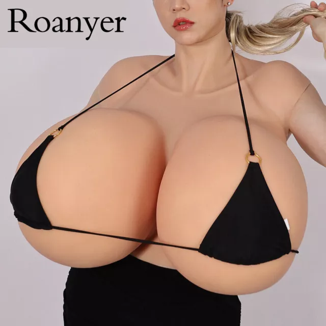 Silicone Breast Form Realistic Fake Boobs Chest Tits X Cup Shemale