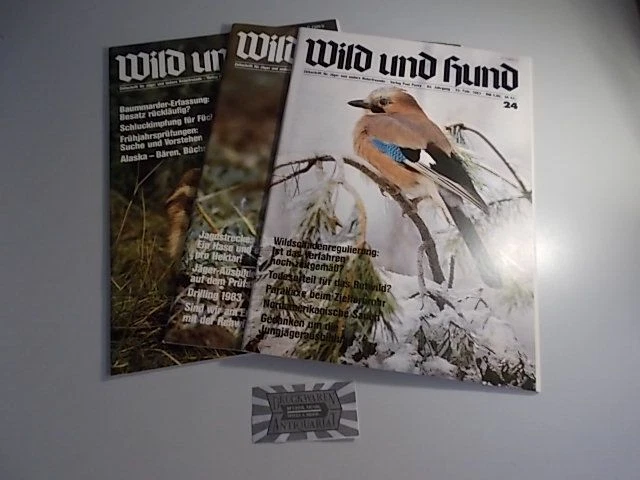 Wild und Hund - 85. Jahrgang 1983 Nr. 24-26 [3 Hefte].