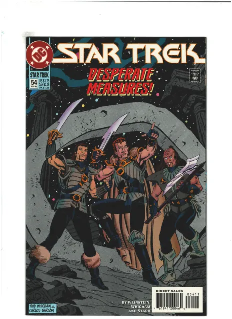 Star Trek The Next Generation #54 VF/NM 9.0 DC Comics 1993 Captain Picard & Data