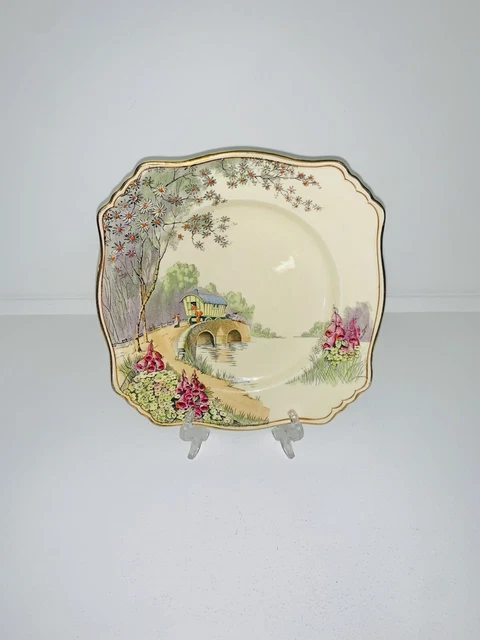 Royal Winton, Grimwades - Gypsy Caravan, 20cm cake / gateau / serving plate
