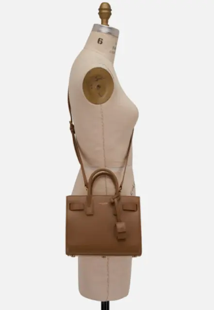 $2600 Brand New Saint Laurent Ysl Nano Sac De Jour Leather Tote Shoulder Bag!