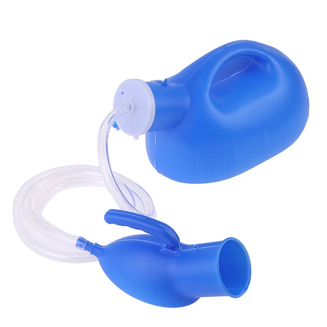 2000ml Portable Urinal Pee Bottle with Pipe Hospital Male Potty Outdoor Campi Le