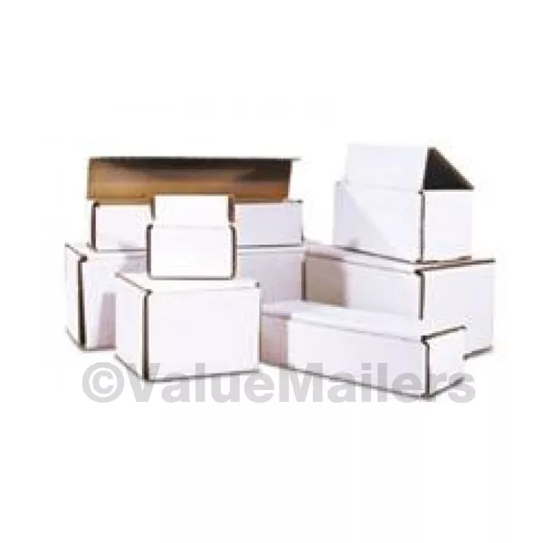 100 - 6 x 5 x 2 White Corrugated Shipping Mailer Packing Box Boxes 6x5x2