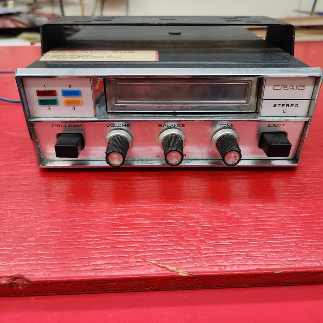 VINTAGE CRAIG 8 Track Player 3108A underdash car stereo. 25.00 PicClick