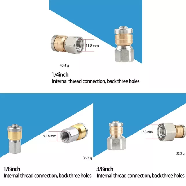Energy Saving 14'' and 38'' Jetter Rotary Nozzle for Sewer Hose Cleaning