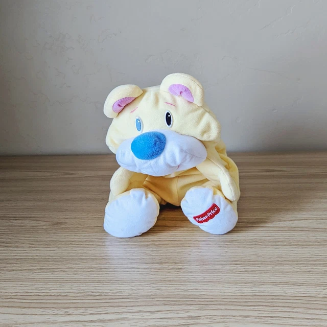 Vintage 1999 Fisher Price Floppy Rumple Bear W/ Blue Nose Plush Stuffed Animal