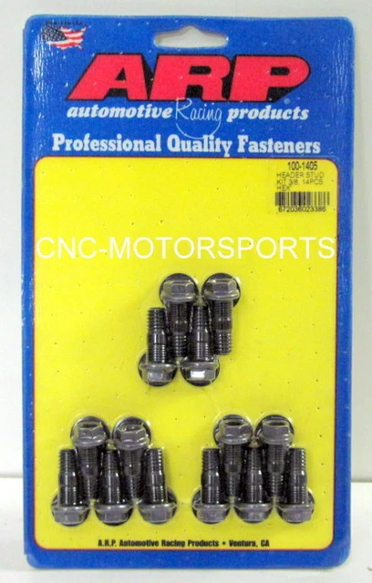 ARP Header Studs 100-1405 3/8 Universal BLACK OXIDE HEX HEAD