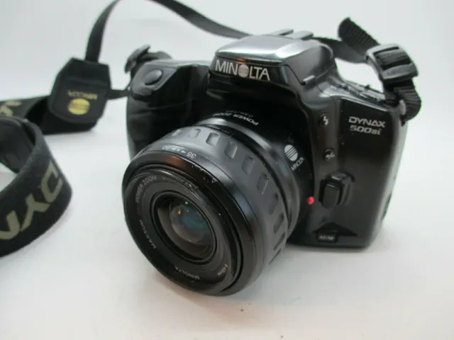 Minolta MAxxum Dynax 500si 35mm SLR Film Camera w/ AF Zoom Lens TESETD WORKING