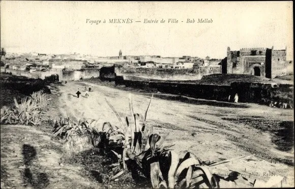 Ak Meknès Marokko, Entrée de Ville, Bab Mellah, Stadtpanorama - 1961210