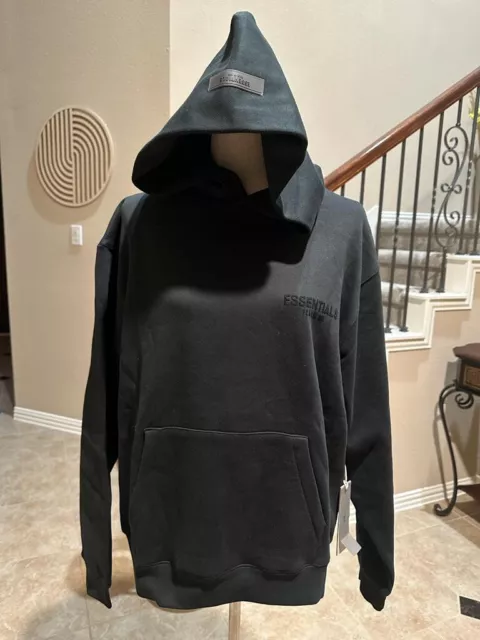 NEW Essentials Fear of God Stretch Limo Black Hoodie Sizes  XS-XL