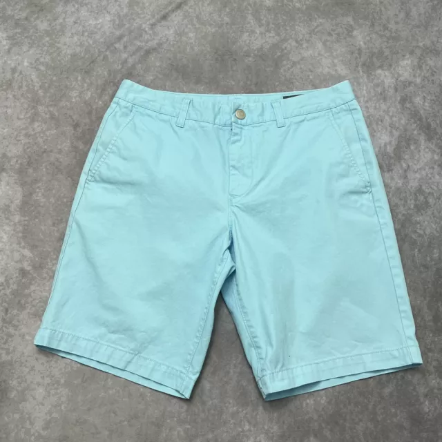 Bonobos Shorts Mens 32 Blue Solid Summer Minimalist Preppy Chino Classiccore