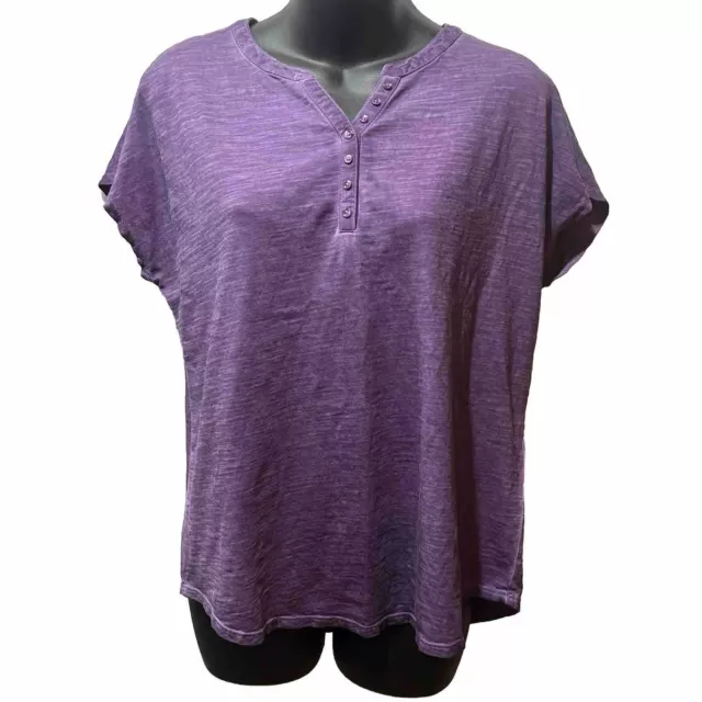 Camisa de mujer Chicos mediana púrpura informal de viaje ligera de verano talla 1