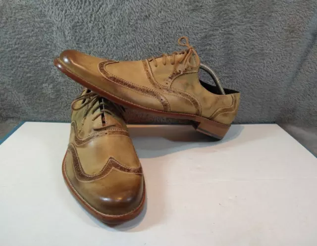 ASK THE MISSUS Brogues Size 10 Brown Leather Mens Shoes 40.00 PicClick UK