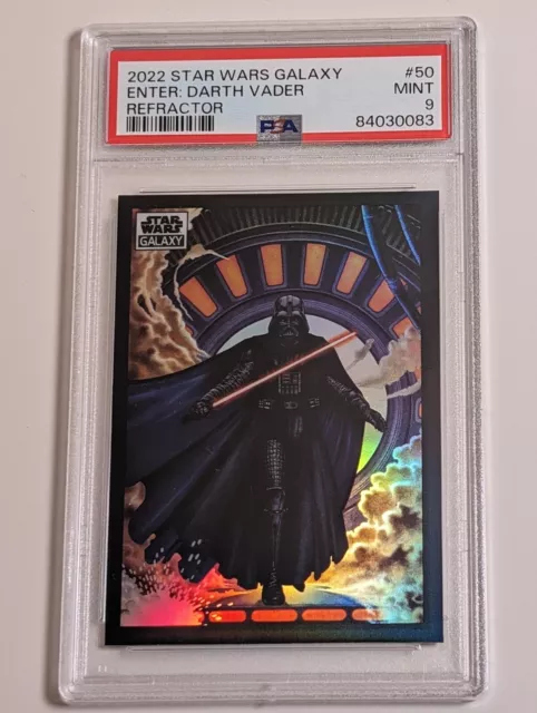 2022 Topps Chrome Star Wars Galaxy Enter: Darth Vader #50 Refractor PSA 9