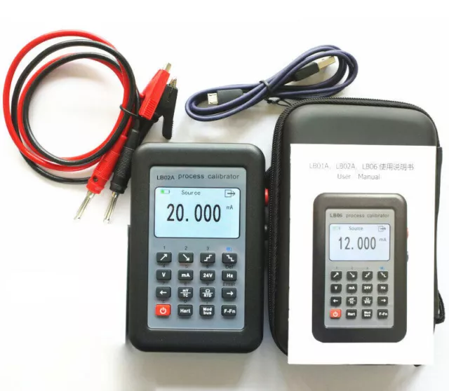 LB02A Process Calibrator for Frequency RTD PT100 TC mV mA 4-20mA 0-10V Debugging