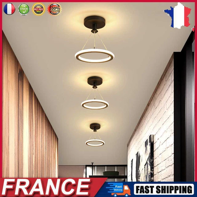LED Chandelier Lights Indoor Lighting Ceiling Lamp for Aisle Corridor (Black) fr