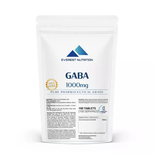 Acido gamma-aminobutirrico (GABA) 1000mg Rilassamento e sonno profondo