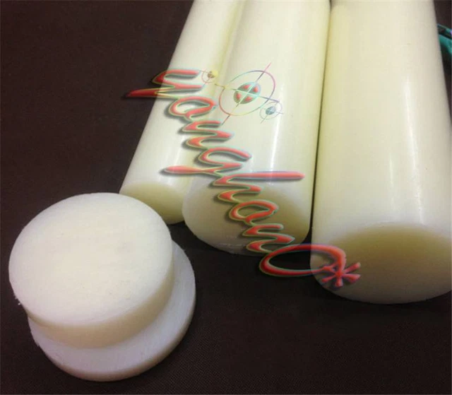 New 1pcs Nylon Polyamide PA Plastic Round Rod Stick Stock Apricot 60mm x 100mm