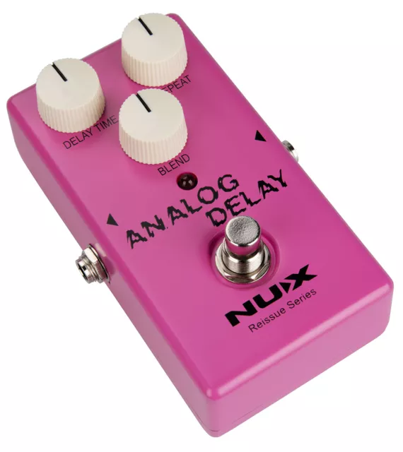 NU-X Reissue Analog Delay Pedal. Vintage Delay Pedal For Guitar Or Bass.