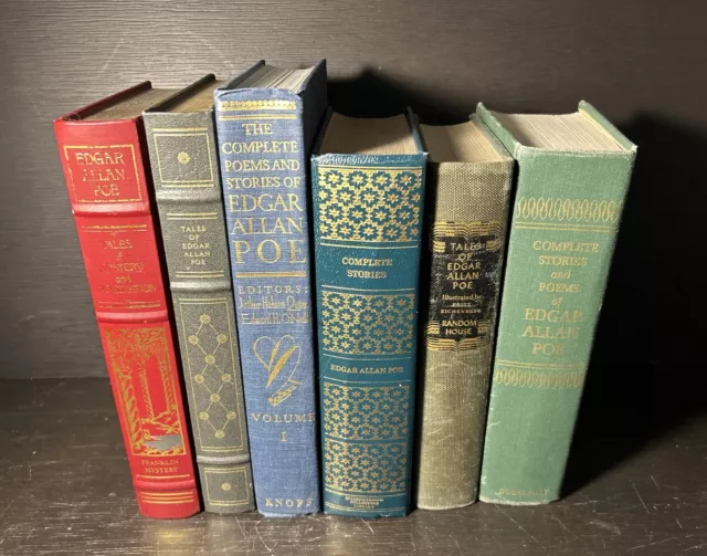 Edgar Allan Poe : Lot Of 6 Volumes Hardcover / AEW