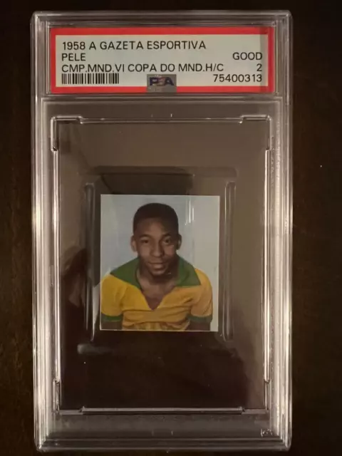 1958 Campeao Mundial VI Copa Do Mundo Pele SGC AUTHENTIC ROOKIE RC (looks  Great)