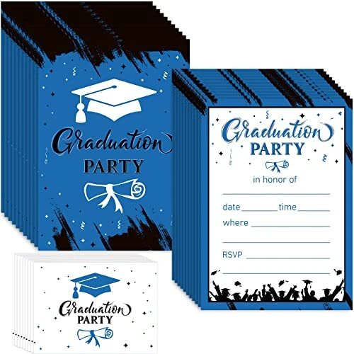 FUNROUS 50 PACK Graduation Invitations 2023 with Envelopes Graduation