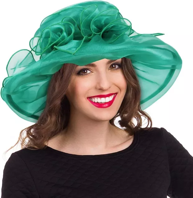 Kentucky Derby Church Dress Hat for Women Bridal Tea Party Wedding Hat, 7 COLORS