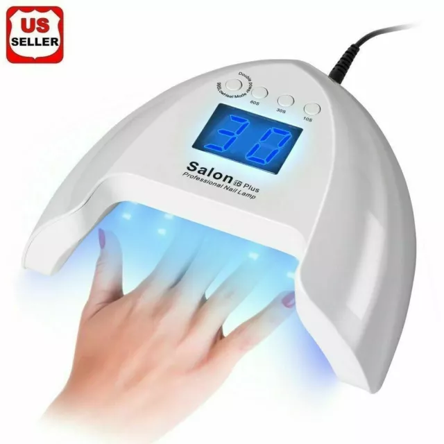 54w Professional UV LED Nail Polish Dryer Lamp Curing Manicure Acrylic Machine