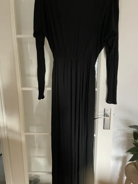 Droopy And Brown Angela Holmes Black Flowing Dress