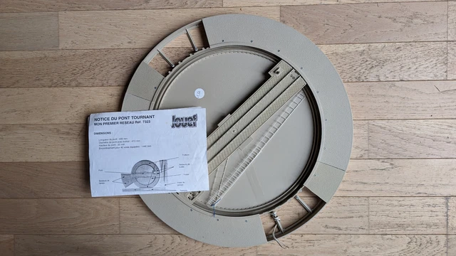 JOUEF HO : Pont tournant manuel beige n°11 - rail maillechort+ barrières +notice EUR 30,00