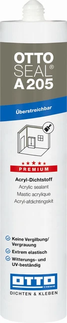Ottoseal A205 310ml Premium Acrylique Matière de Joint Intérieur et Extérieur,