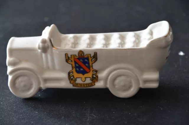 Crested China Carlton Ww1  Charabanc 'Over The Hills And Far Away' Dunster Crest