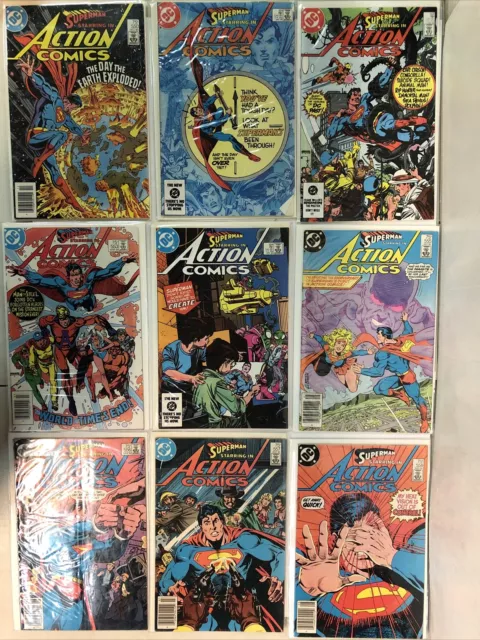 Superman Starring In Action Comics (1983) Complete Set # 550-582 (VF/NM) DC