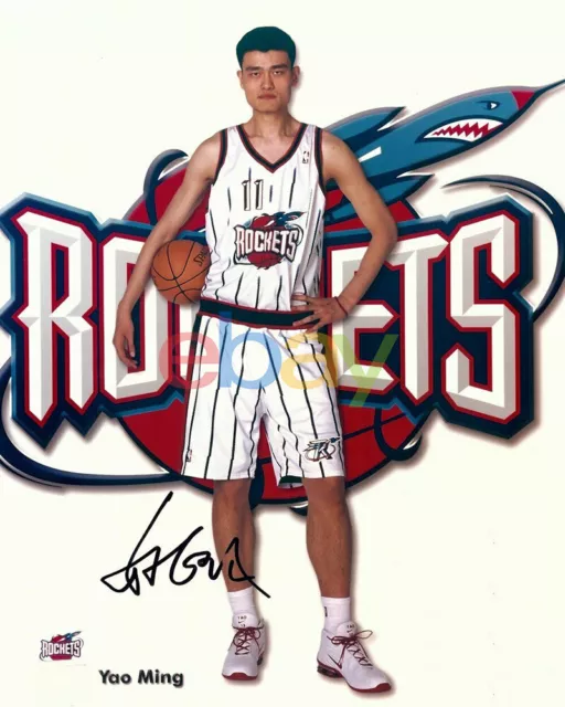 Yao Ming Signed Autographed 8X10 Photo Rockets reprint