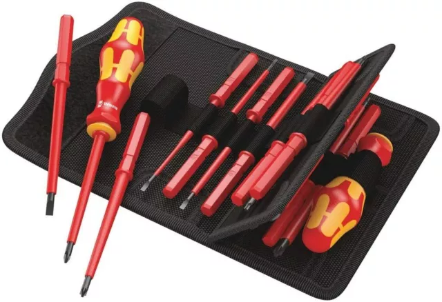 Wera Kraftform Kompakt 17 Piece VDE Twin Interchangeable Screwdriver Set,059030