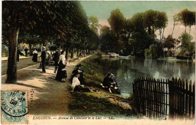 CPA ENGHIEN - Avenue de Ceinture et le Lac (519269)
