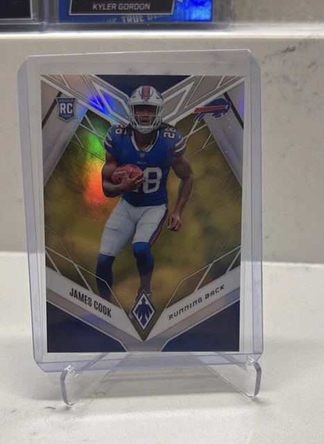 James Cook Buffalo Bills 2022 Panini Phoenix Gold Rookie Football Card #/75