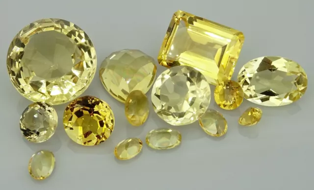 mixed lot of Citrine 59.25ct natural loose gemstones