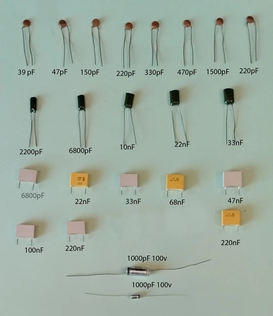 Condensatori 100V 24 Valori Kit Condensatori Pellicola Poliestere 660 Pezzi - 24 Valori 100V Per Elettronica Condensatori Elettrolitici - Foto 6