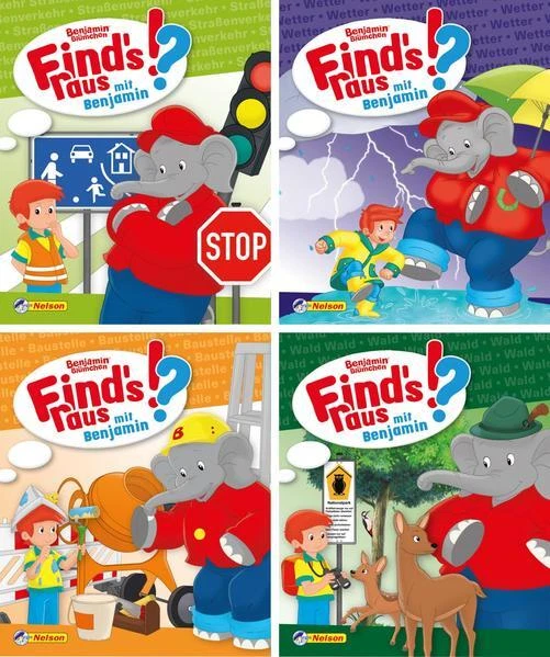 Nelson Mini-Bücher: Benjamin Blümchen Find's raus 1-4