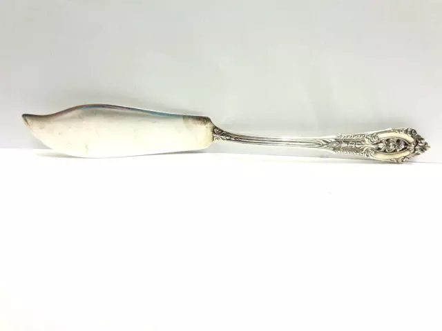 Sterling Silver Butter Knife Rose point Wallace sz 7 in lg wgt 34.5 grams solid