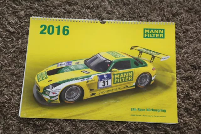 24h Race Nürburgring Kalender Mann Filter 2016 Rennsport calendar racing