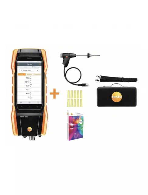 Testo 0564 3002 82 Combustion Analyzer, Digital Electronic, Touch Screen