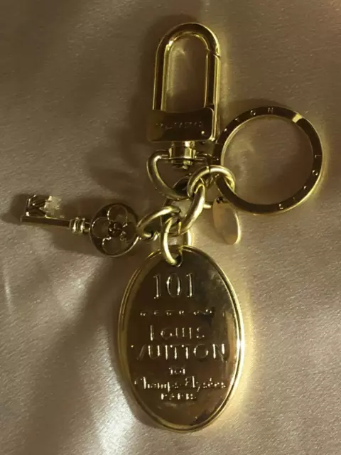 LOUIS VUITTON Key ring holder Chain Bag charm AUTH Porto Cle Kaduna LV 85  F/S