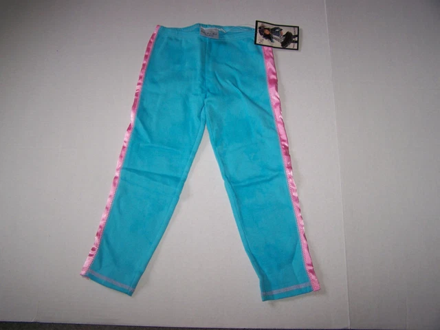 NWT Ooh LaLA Couture Leggings Size 4 Years Blue Pink