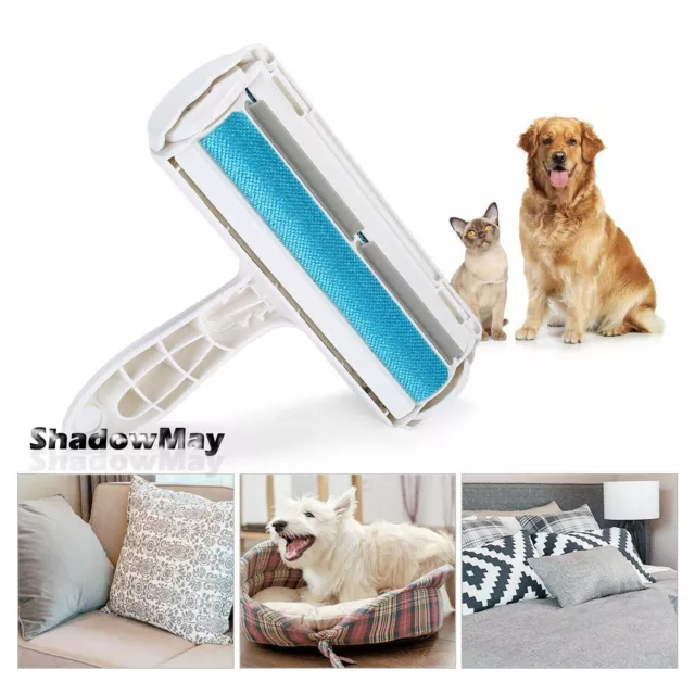Reusable Pet Hair Lint Remover Dog Cat Hair Roller Cleaning Brush Sofa Clothes