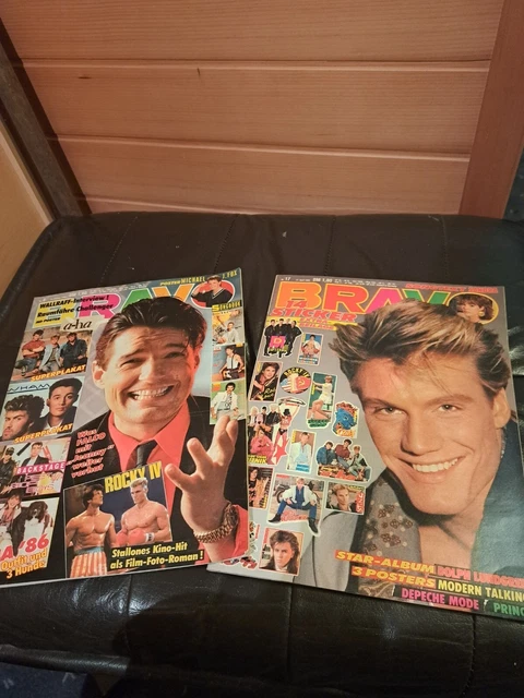 BRAVO NR 8 und 17/1986 komplett Nena, Prince, Modern Talking, Depeche Mode